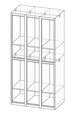 Garderobenschrank XS96-18 - 5