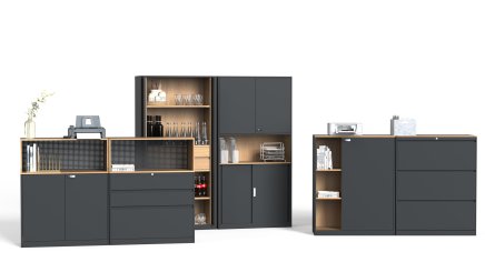 Schrank mit Flügel- und Schiebetüren HDW-C-K04 - 2