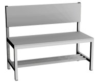 Garderobenbank  LAV 10O - Breite 1000 mm