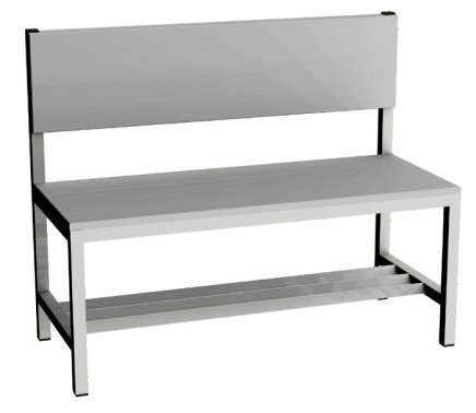 Garderobenbank  LAV 10O - Breite 1000 mm