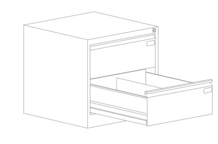 Registraturschrank Szk 318/2 Sis für Format B5 - 2
