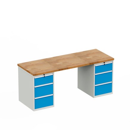 Werkbank mit Schubladenschrank HD_1233