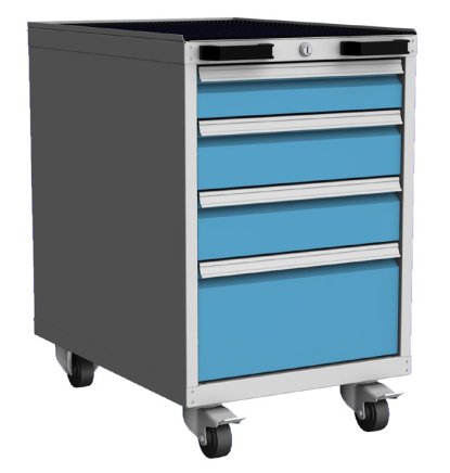 Werkstatt-Schubladenschrank, fahrbar DPP 01B