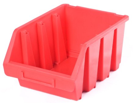 Sichtlagerkästen Ergobox 3 - Farbe rot