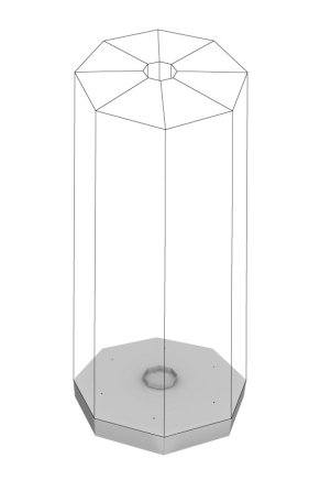 Drehuntergestell für 8 Schränke der RAS Reihe