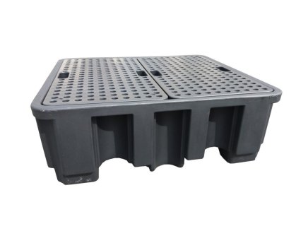 Auffangwanne für 4x 200-L-Fass, Auffangvolumen 450 L