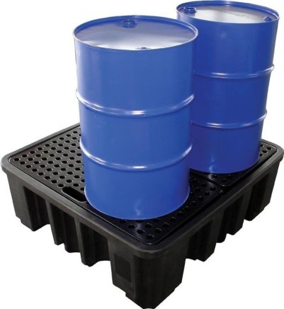 Auffangwanne für 4x 200-L-Fass, Auffangvolumen 450 L - 2