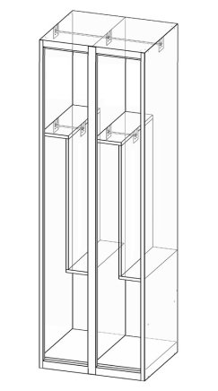 Garderobenschrank  XS64-18Z - 6