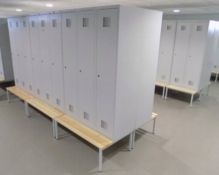 Garderobenschrank Sum 430 W mit untergebauter Sitzbank P431 W - 2