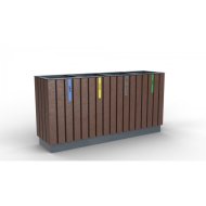 Abfallbehälter Rezyklat V, wartungsfrei