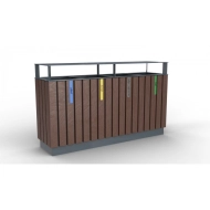 Abfallbehälter Rezyklat VI, wartungsfrei