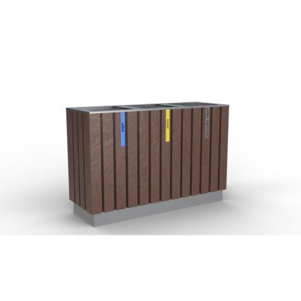 Abfallbehälter Rezyklat III, wartungsfrei