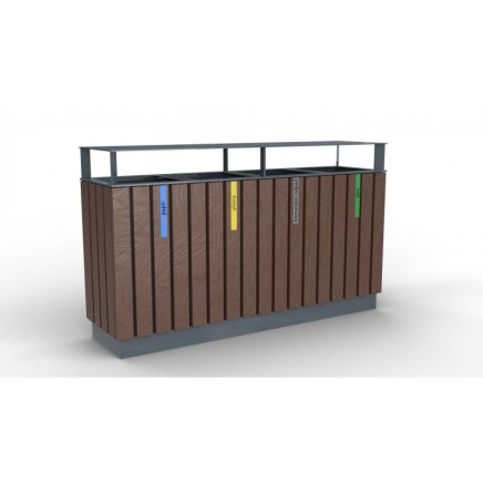 Abfallbehälter Rezyklat VI, wartungsfrei