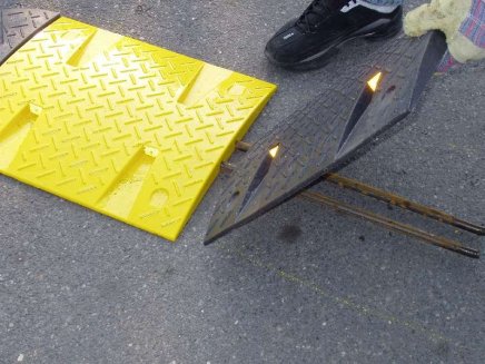 Stahlstrebe für Fahrbahnschwellen 10/20 km/h - 5