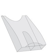 Fachteiler für 2 x DIN-lang für Prospektständer tec-art