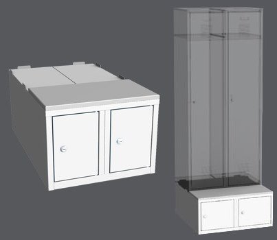 Untergebaute Box LBX 22A - 500 mm