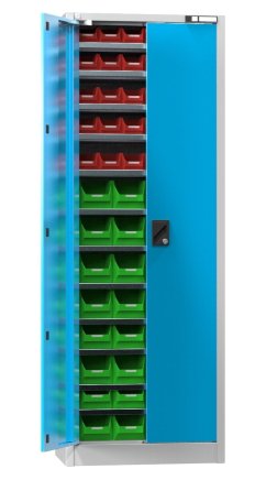 Werkstattschrank mt Sichtlagerkästen UK2-B21