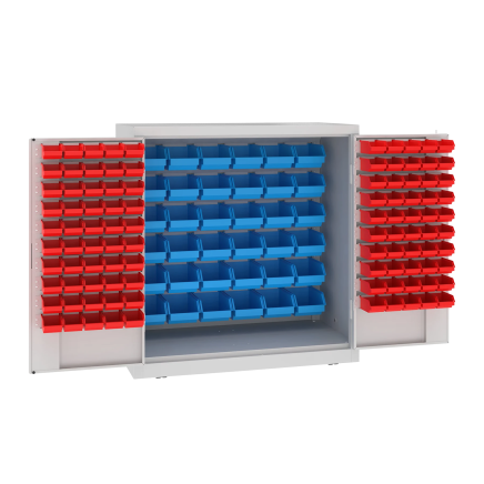 Werkstattschrank MSW110/5-10s mit Sichtlagerkästen
