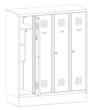 Garderobenschrank MSum 340S - 2